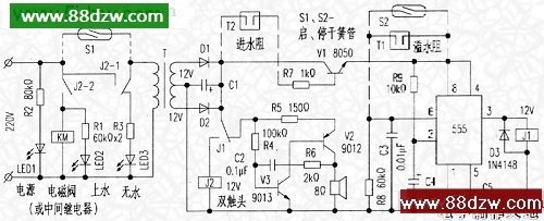 电子制作天地--水位控制器电路