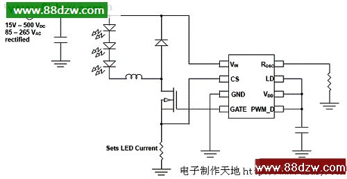 电子制作天地---SMD802LED驱动器应用电路
