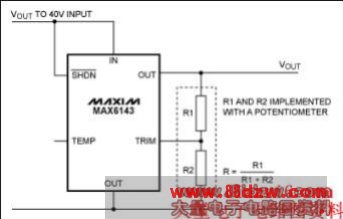 Figure 4. Typical operating schematic for the MAX6143.