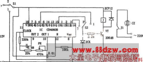 采用CD4060B构成的高可靠通用定时器电路