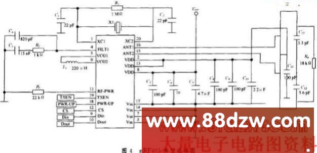 nRF401典型连接图