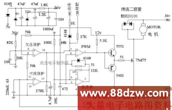 电动车控制器的分类命名及通用模块电路结构参数和典型电路