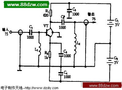 电子制作天地--天线放大器电路
