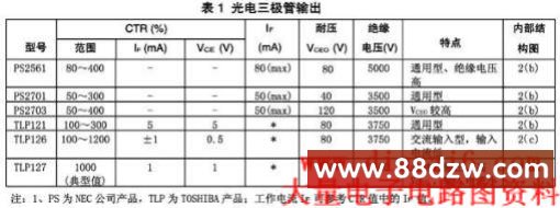 贴片式光电耦合器及其应用
