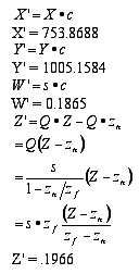 我们可计算出三维虚拟世界中的点(X、Y、Z、1.0)将变换到位置(X'、Y'、Z'、W')