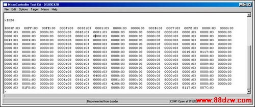 图6. 如果MAXQ7665配置正确,寄存器映射应该以Module 0,Register 0开始。
