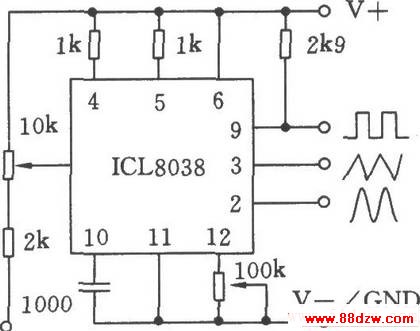 ƬܺICL8038Ӧõ·