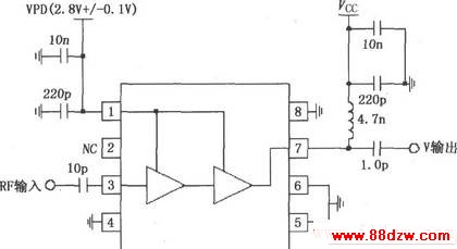 RF2324ɵ1880MHzڲ缫ƫ÷ŴӦõ·