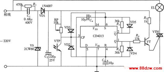 CD4013ɵ·ԶʾƵ·