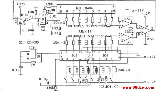 ѡȡ·֮һ(CD40193LM324CD4040)