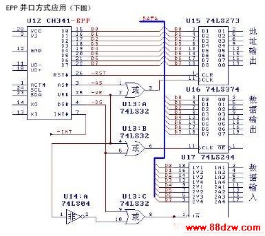 USBתڡ<a target="_blank" href="http://www.88dzw.com/" class="UBBWordLink">·ͼ</a>(ch341)