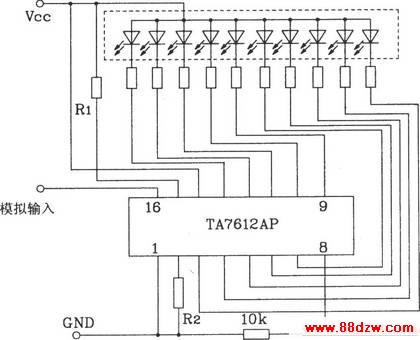 TA7612APһ10㹲Ͷʾ·