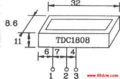 TDC1808/1809Ƶͨңط䡢<a target="_blank" href="http://www.88dzw.com/" class="UBBWordLink">·ͼ</a>