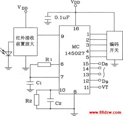 MC145026/145027ɺⷢ䡢<a target="_blank" href="http://www.88dzw.com/" class="UBBWordLink">·ͼ</a>